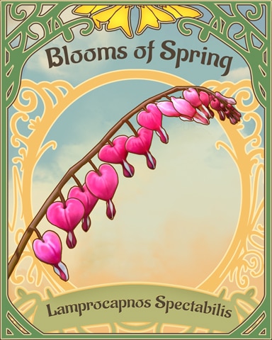 Bleeding Heart Blooms Of Spring Badge - Pogo™ Slots