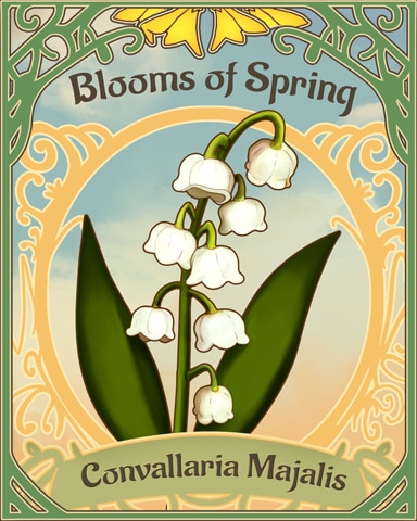 Lily Of The Valley Blooms Of Spring Badge - StoryQuest