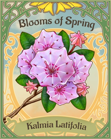 Mountain Laurel Blooms Of Spring Badge - Aces Up! HD