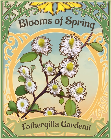 Dwarf Fothergilla Blooms Of Spring Badge - Poppit! Party