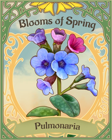 Lungwort Blooms Of Spring Badge - Canasta HD
