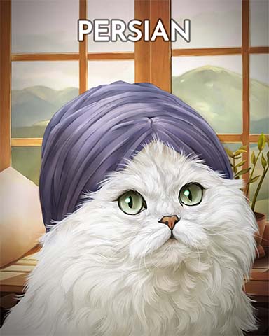 Persian Cats In Hats Badge - Tri-Peaks Solitaire HD