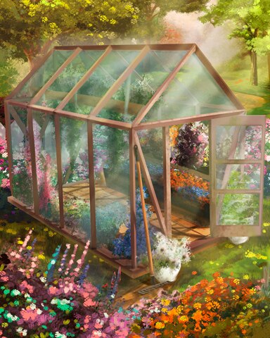 Gable Greenhouse Colorful Sheds Badge - Jungle Gin HD