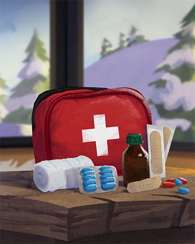 First Aid Kit Cozy Chalet Badge - Wheel Of Fortune: Pogo&trade; Edition