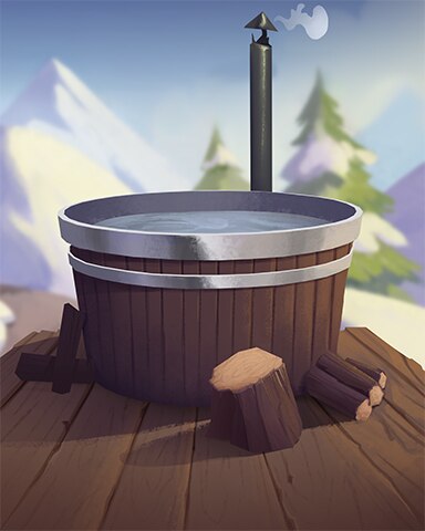 Hot Tub Cozy Chalet Badge - First Class Solitaire HD