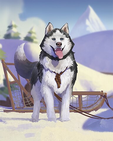 Husky Pulled Sled Cozy Chalet Badge - MONOPOLY Sudoku