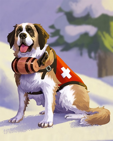 Ski Patrol Dog Cozy Chalet Badge - Jigsaw Treasure Hunter HD