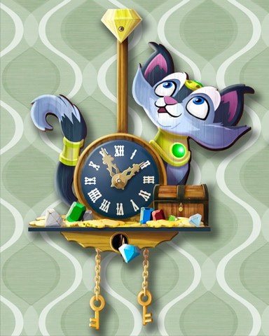 Niles' Treasure Cuckoo Clock Badge - Mahjong Safari HD