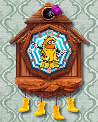 Octavia's Rainy Day Cuckoo Clock Badge - Pogo™ Slots