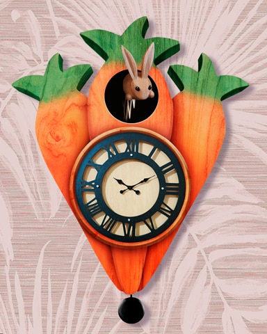 Bunnies And Carrots Cuckoo Clock Badge - Tri-Peaks Solitaire HD