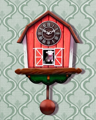 Red Barn Cuckoo Clock Badge - Spades HD