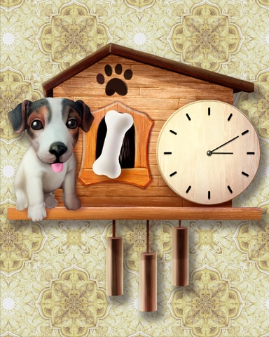 Puppy Doghouse Cuckoo Clock Badge - Tri-Peaks Solitaire HD