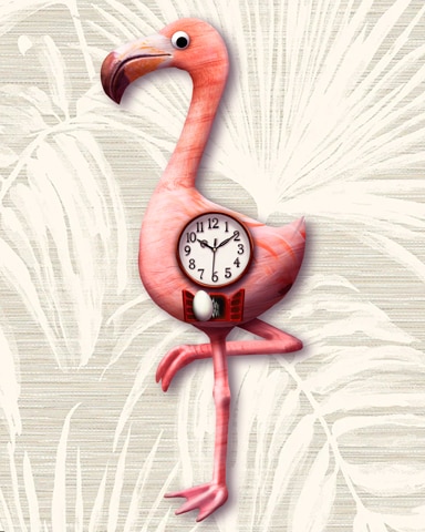 Flamingo Cuckoo Clock Badge - Spades HD