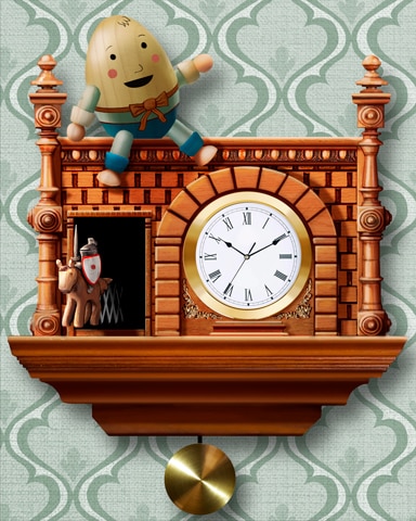 Humpty Dumpty Cuckoo Clock Badge - Jungle Gin HD