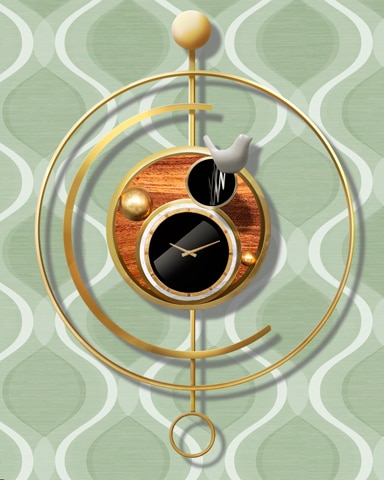 Minimalist Circles Cuckoo Clock Badge - Jungle Gin HD