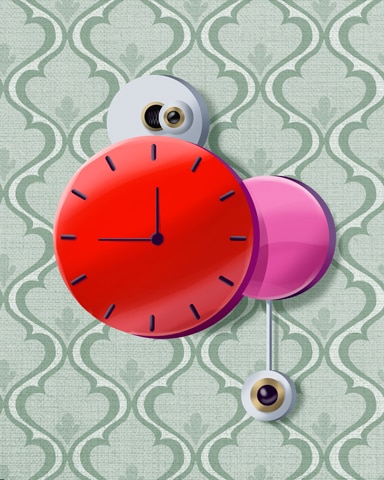 Modern Circles Cuckoo Clock Badge - World Class Solitaire HD