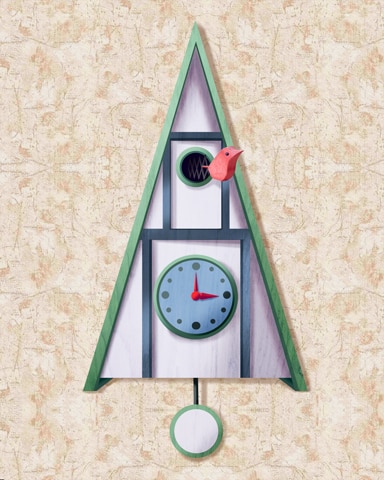 Traditional A-Frame Cuckoo Clock Badge - Garden Blast