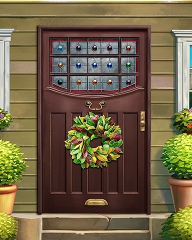 Gem Stones Decorated Doors Badge - Lucky Cat Bingo Gem Stones Decorated Doors Badge - Lucky Cat Bingo