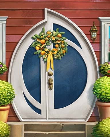 Morden White Decorated Doors Badge - Payday Freecell HD