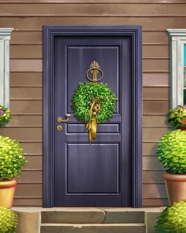 Multi-Paneled Decorated Doors Badge - Mahjong Sanctuary Multi-Paneled Decorated Doors Badge - Mahjong Sanctuary