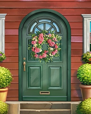 Panelled Arch Decorated Doors Badge - Solitaire Home Story