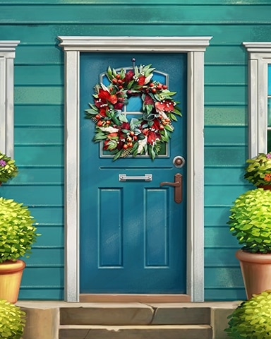 Pretty Blue Decorated Doors Badge - Quinn's Aquarium Pretty Blue Decorated Doors Badge - Quinn's Aquarium