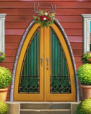 Tribal Arch Decorated Doors Badge - Quinn's Aquarium