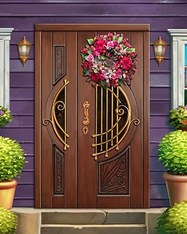 Wood And Brass Decorated Doors Badge - Jungle Gin HD Wood And Brass Decorated Doors Badge - Jungle Gin HD