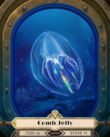 Comb Jelly Deep Sea Creatures Badge - Spades HD