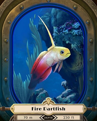 Fire Dartfish Deep Sea Creatures Badge - Canasta HD