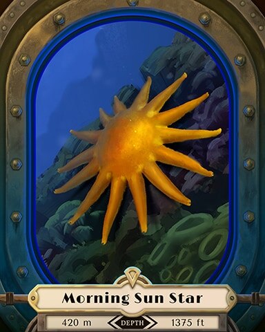 Morning Sun Star Deep Sea Creatures Badge - Mahjong Garden HD