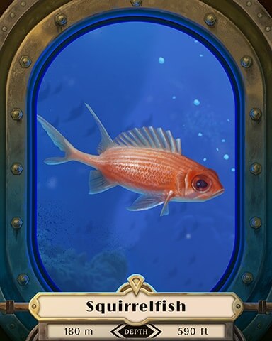 Squirrelfish Deep Sea Creatures Badge - Mahjong Safari HD