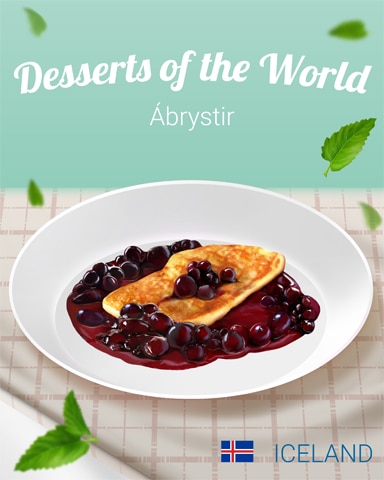 Ábrystir World Dessert Badge - Mahjong Garden HD