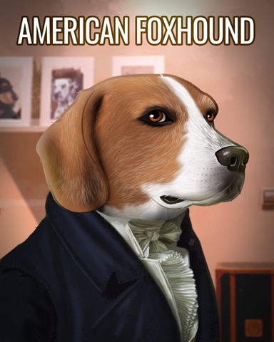 American Foxhound Dogs In Disguise Badge - World Class Solitaire HD