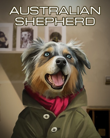 Australian Shepherd Dogs In Disguise Badge - Word Whomp HD