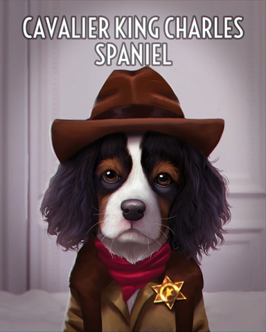 Cavalier King Charles Spaniel Dogs In Disguise Badge - Word Whomp HD