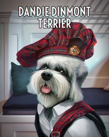 Dandie Dinmont Terrier Dogs In Disguise Badge - Pogo Daily Sudoku