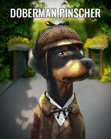 Doberman Pinscher Dogs In Disguise Badge - Tri-Peaks Solitaire HD
