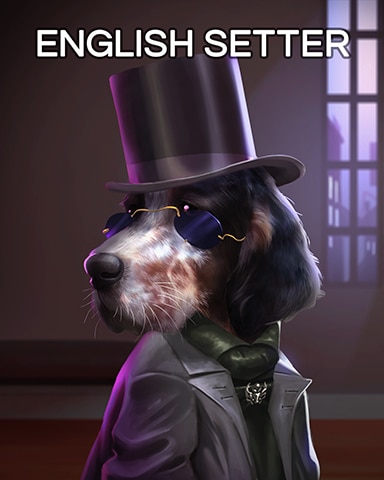 English Setter Dogs In Disguise Badge - Word Whomp HD