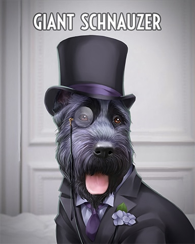 Giant Schnauzer Dogs In Disguise Badge - World Class Solitaire HD