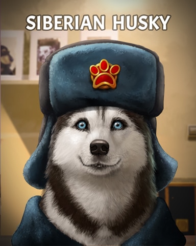 Siberian Husky Dogs In Disguise Badge - Sweet Tooth Town