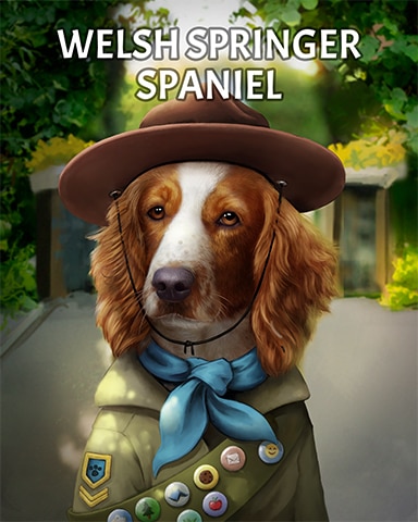 Welsh Springer Spaniel Dogs In Disguise Badge - World Class Solitaire HD