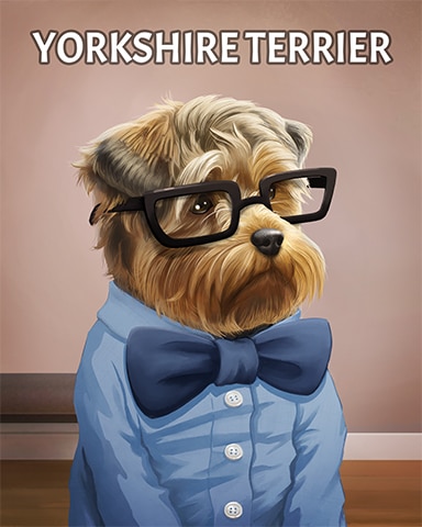 Yorkshire Terrier Dogs In Disguise Badge - Mahjong Sanctuary