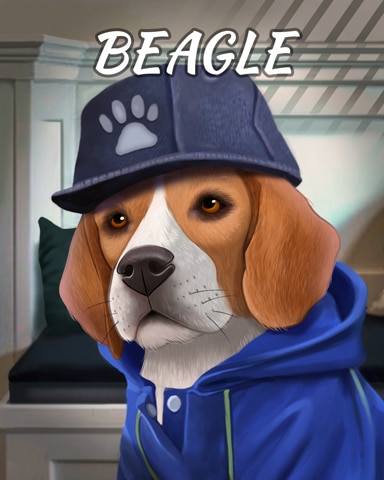 Beagle Dogs In Disguise Badge - Pogo™ Slots