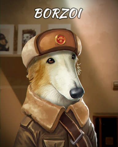 Borzoi Dogs In Disguise Badge - Aces Up! HD