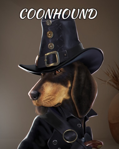 Coonhound Dogs In Disguise Badge - Mahjong Garden HD