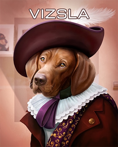 Vizsla Dogs In Disguise Badge - Pogo™ Slots