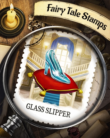 Glass Slipper Fairy Tale Badge - Jet Set Solitaire