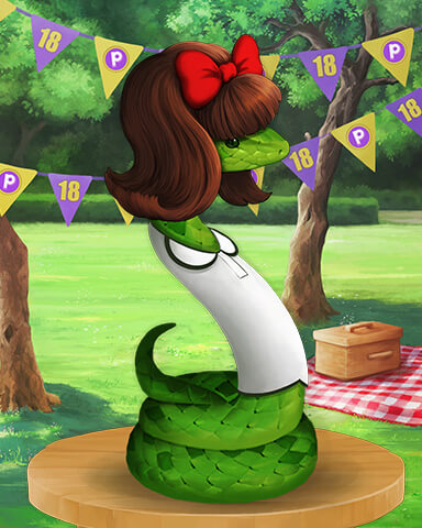 Safari Snake Costume Cookout Badge - Mahjong Safari HD