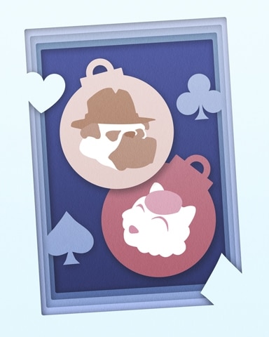 Spades Ornaments Holiday Cards Badge - Spades HD